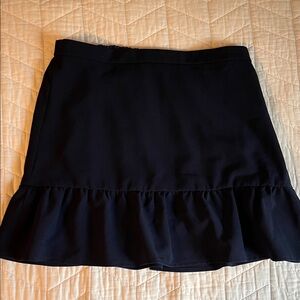 J Crew Mercantile navy ruffle skirt size 12
